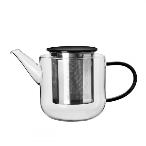 ASA SELECTION Coppa Glass Чайник с черной ручкой 1,1 л