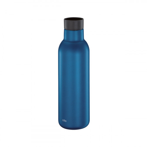 cilio DELUXE Isoliertrinkflasche blau matt 0,45 L