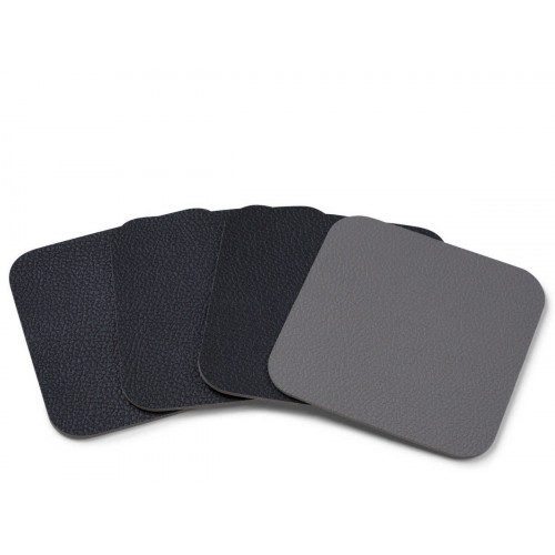Bitz Living black / grey Подставка 10x10 см набор 4 шт