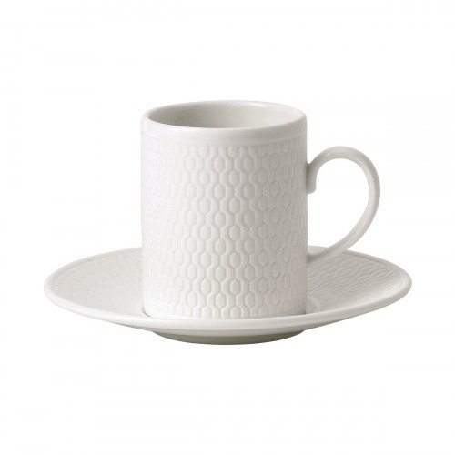 Wedgwood Gio белый Чашка эспрессо 0,07 л с блюдцем 2 шт