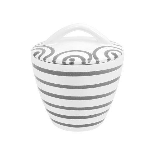 Gmundner керамика Graugeflammt Сахарница Gourmet d: 9 cm / h: 10,5 cm
