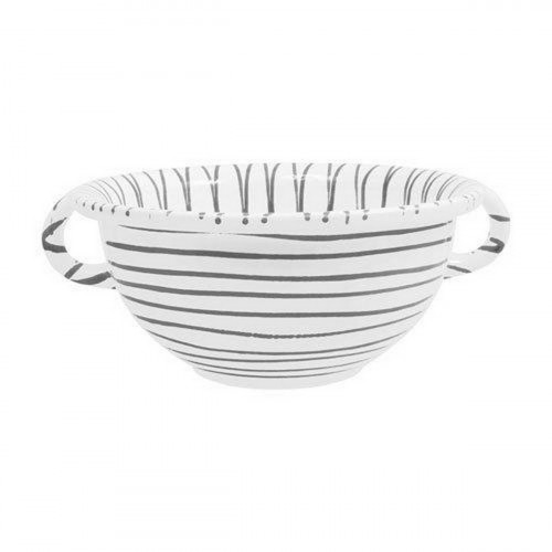 Gmundner керамика Graugeflammt Чаша d: 17 cm / 0,6 L
