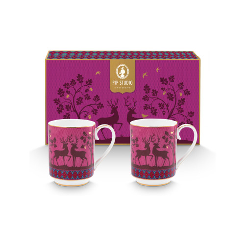 Pip Studio Pip's Deerest Darling Becher mit Henkel Set 2-tlg. im GK 0,35 L