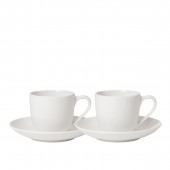 Villeroy & Boch For Me белый Набор эспрессо на 2 персоны 4 предмета