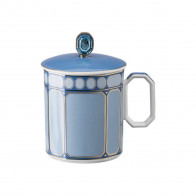 Swarovski x Rosenthal SIGNUM Azure Кружка с ручкой и крышкой 0,39 л