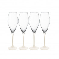 Villeroy & Boch Manufacture Rock blanc Набор бокалов для шампанского, 4 шт