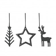 Villeroy & Boch Christmas Chic Рождественские украшения, набор из 3 шт