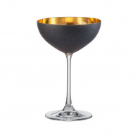 Eisch Cosmo черный золотой Стеклянная чашка для десерта 250 мл / 17 см