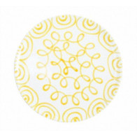 Gmundner керамика Gelbgeflammt Блюдо для подачи Cup d: 32 cm / h: 2,2 cm