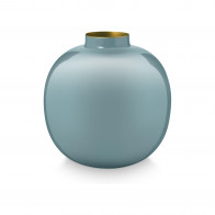 Pip Studio Home Accessories Vase Metall light blue 23 cm