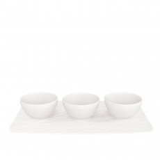Villeroy & Boch Manufacture Rock blanc Набор из 4 мисок для соуса