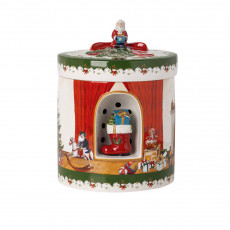 Villeroy & Boch Christmas Toys Подарочный набор круглый Санта приносит подарки - с музыкальной шкатулкой 'Тихая ночь' d: 16/ h: 21,5 см