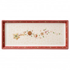 Villeroy & Boch Winter Bakery Delight Прямоугольная тарелка для торта - Падающая звезда 39x17 см