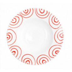 Gmundner керамика Rotgeflammt Тарелка для пасты Gourmet d: 29 cm / h: 4,5 cm