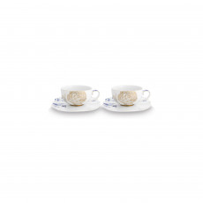 Pip Studio Royal White Teetassen Set 4-tlg. im GK 0,25 L