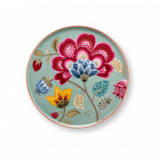 Pip Studio Blooming Tales Blue Tortenteller klein 21 cm