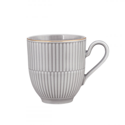 Seltmann Weiden Amina Silbergrau Goldrand Hrnek s uchem 0,35 L