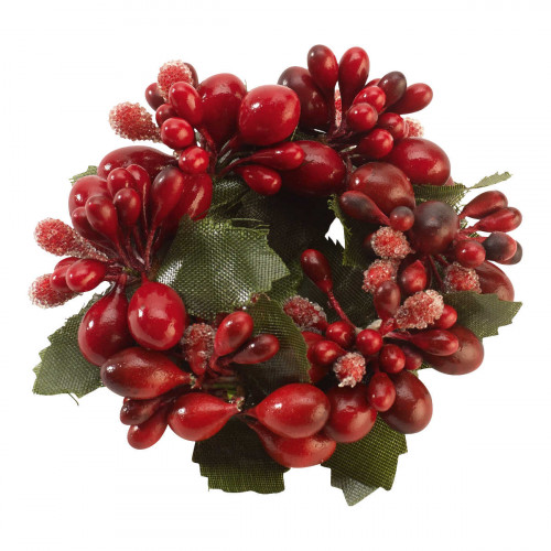 Villeroy & Boch Winter Collage Accessoires Plastový kroužek na ubrousky s červenými plody d: 6 cm