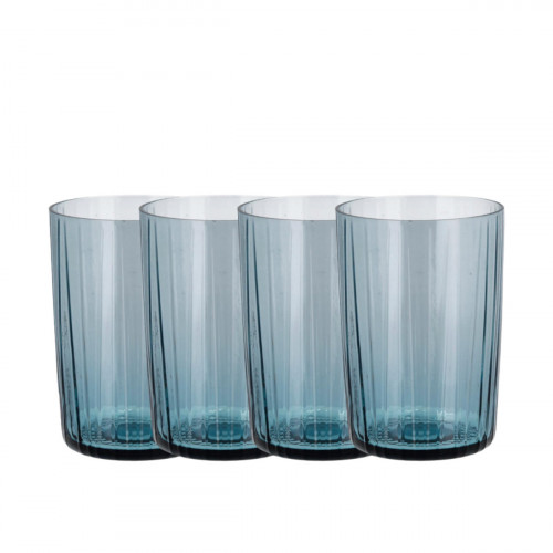 Bitz Kusintha - Glas blue Sada sklenic na vodu 4 ks 0,28 L / h: 10 cm