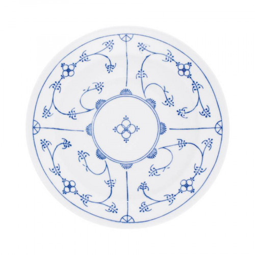 Kahla Blau Saks - Indisch Blau - Strohblumenmuster Talíř na polévku 22 cm