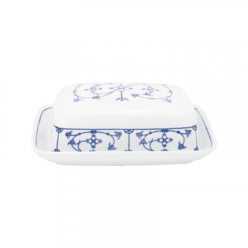 Kahla Blau Saks - Indisch Blau - Strohblumenmuster Máselnice 250 g