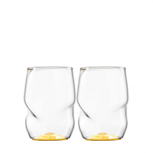Eisch Unik Allround sklenice Skleněná zlatá sada 2 ks 330 ml / h: 10,5 cm