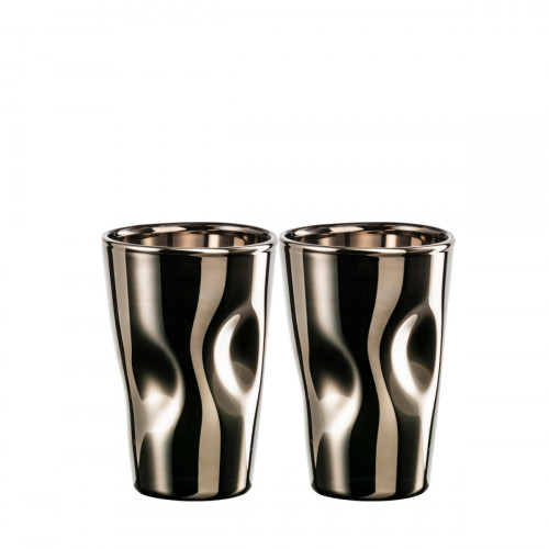 Eisch Unik Espressoglas platinový set 2 ks 100 ml / h: 8,5 cm
