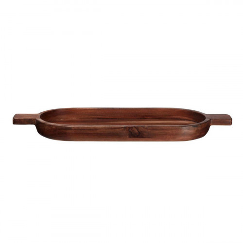 ASA SELECTION Wood Dark Akazie Massiv Ovalová deska 49,6x18 cm / h: 3,5 cm