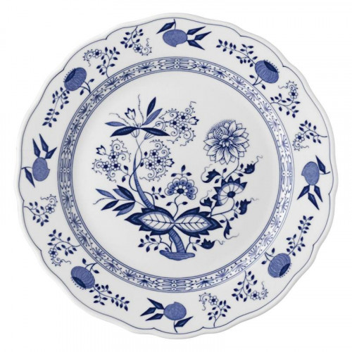 Hutschenreuther Blau Zwiebelmuster Jídelní talíř (prapor) 27 cm
