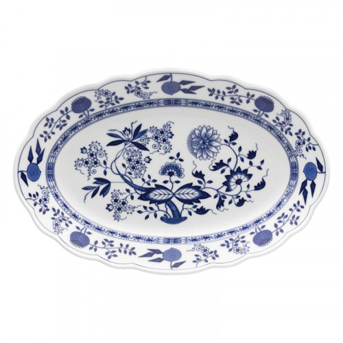Hutschenreuther Blau Zwiebelmuster Oválný talíř 35 cm