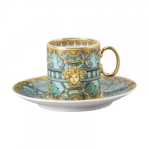 Rosenthal meets Versace La Scala del Palazzo - Verde Espressová šálek 0,10 L 2-dílný.