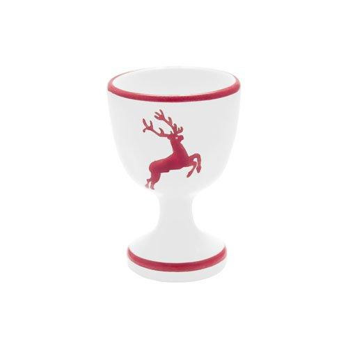 Gmundner Keramik Rubinroter Hirsch Vajíčko hrnek hladký d: 4,9 cm / h: 7,5 cm