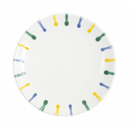 Gmundner Keramik Buntgeflammt Desertní talíř / Snídaňový talíř Cup d: 20 cm / h: 2,6 cm