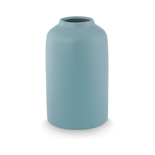 Pip Studio Blooming Tales Blue Vase Ceramic Matt Blue 30 cm