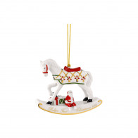 Villeroy & Boch Christmas Classics Ozdoba houpací kůň 9 cm