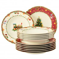 Seltmann Weiden Marie-Luise Weihnachtsnostalgie 12dílná sada nádobí.