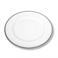 Gmundner Keramik Grauer Rand Dezertní talíř s vlajkou Gourmet 22 cm