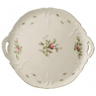 Rosenthal Sanssouci Elfenbein Moosrose neu Tortový talíř 32 cm