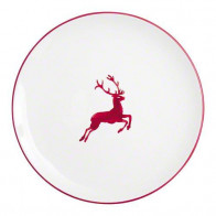 Gmundner Keramik Rubinroter Hirsch Jídelní talíř Cup d: 28 cm / h: 2,6 cm
