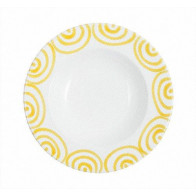 Gmundner Keramik Gelbgeflammt Miska na polévku Gourmet d: 24 cm / h: 4 cm