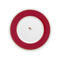 Pip Studio Love Birds Red-Pink Speiseteller rot 26,5 cm