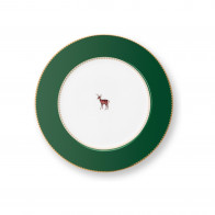 Pip Studio Love Birds Dark Green snídaňový talíř 21 cm