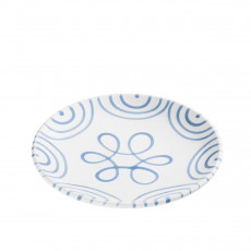 Gmundner Keramik Blaugeflammt Desertní talíř / Snídaňový talíř Cup d: 20 cm / h: 2,6 cm