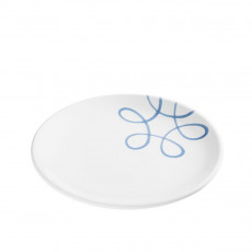 Gmundner Keramik Pur Geflammt Blau Desertní talíř / Snídaňový talíř Cup d: 20 cm / h: 2,6 cm