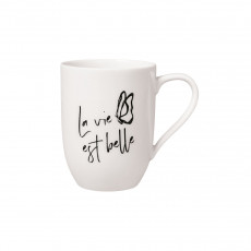Villeroy & Boch Statement Hrnek s uchem La vie est belle 0,28 L