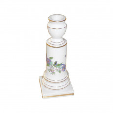 Meissen Neuer Ausschnitt - Indische Fels- Blumen- und Vogelmalerei 125 bunt mit Goldrand Svícen 15 cm