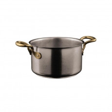 Sambonet 1965 Vintage - Edelstahl matt 18/10 Hrnec na maso / Hrnec bez víka d: 16 cm / h: 9,5 cm / 1,9 L