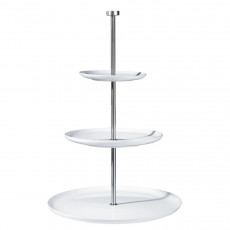 ASA SELECTION A Table Weiß Třípatrová etagere d: 30 cm / d: 26,5 cm / d: 21 cm / h: 49 cm