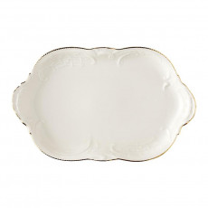 Rosenthal Sanssouci Elfenbein Gold Mléčný/cukrový podnos / deska 29 x 18 cm