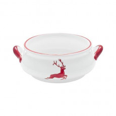 Gmundner Keramik Rubinroter Hirsch Polévková miska 0,37 L / h: 5,9 cm
